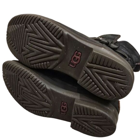 UGG Boots Womens Size 8 SIMMENS S/N 1008439 Combat Moto Biker Boots - Picture 5 of 6